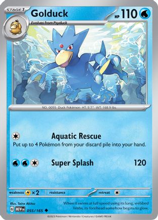 Golduck 055 SV Scarlet & Violet 151 - Uncommon