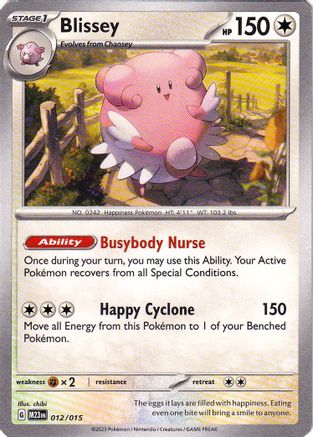 Blissey 012 McDonalds Promos 2023 - Promo
