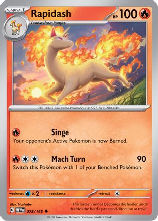 Rapidash 078 SV Scarlet & Violet 151 - Uncommon