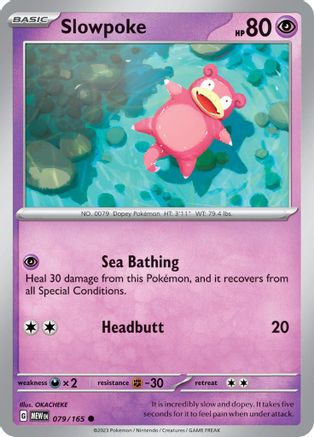 Slowpoke 079 SV Scarlet & Violet 151 - Common