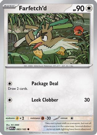 Farfetch'd 083 - Reverse Holofoil SV Scarlet & Violet 151 - Common