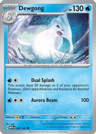 Dewgong 087 SV Scarlet & Violet 151 - Uncommon