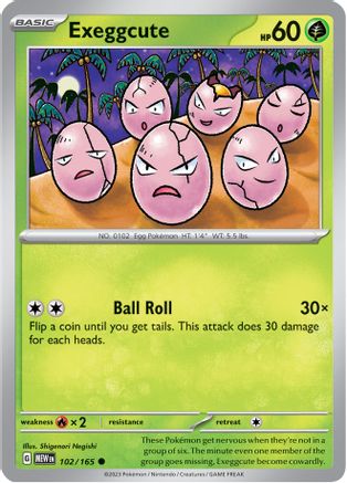 Exeggcute 102 - Reverse Holofoil SV Scarlet & Violet 151 - Common