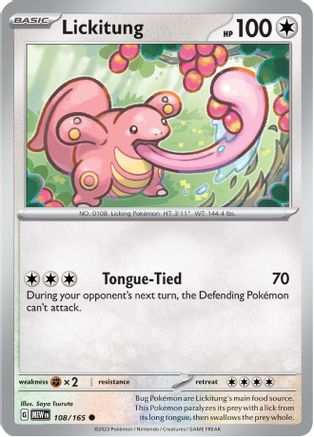 Lickitung 108 - Reverse Holofoil SV Scarlet & Violet 151 - Common