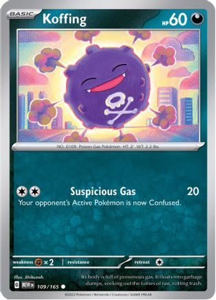 Koffing 109 SV Scarlet & Violet 151 - Common