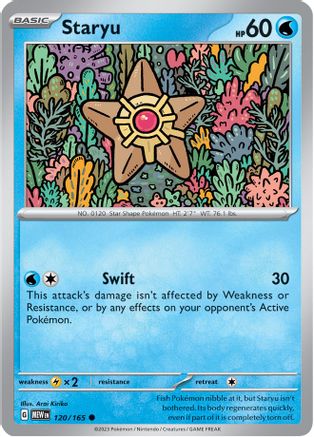 Staryu 120 - Reverse Holofoil SV Scarlet & Violet 151 - Common