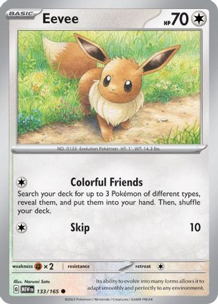 Eevee 133 SV Scarlet & Violet 151 - Common