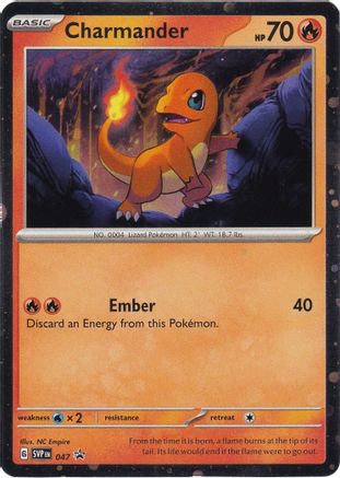 Charmander (Cosmos Holo) 047 - Holofoil SV Scarlet & Violet Promo Cards - Promo
