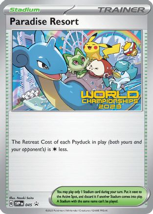 Paradise Resort (World Championships 2023) 045 SV Scarlet & Violet Promo Cards - Promo