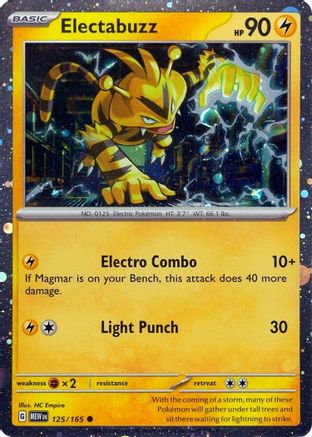 Electabuzz (Cosmos Holo) 125/165 - Holofoil Miscellaneous Cards & Products - Promo
