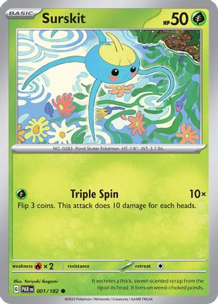 Surskit 001 - Reverse Holofoil SV04 Paradox Rift - Common
