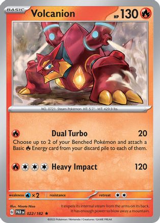 Volcanion 022 - Reverse Holofoil SV04 Paradox Rift - Rare