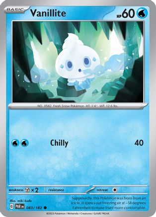 Vanillite 043 SV04 Paradox Rift - Common