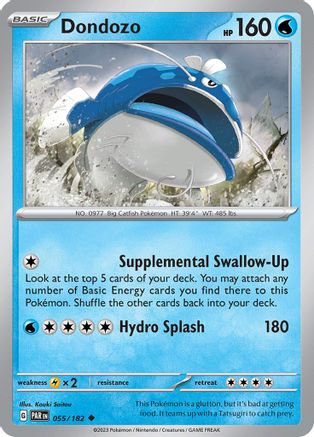 Dondozo 055 - Reverse Holofoil SV04 Paradox Rift - Uncommon
