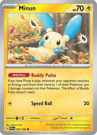 Minun 061/182 SV04 Paradox Rift - Common