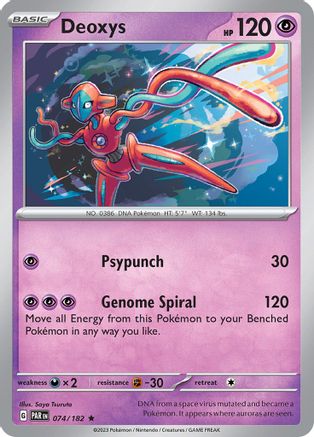 Deoxys 074 - Reverse Holofoil SV04 Paradox Rift - Rare