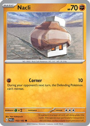 Nacli 102/182 - Reverse Holofoil SV04 Paradox Rift - Common