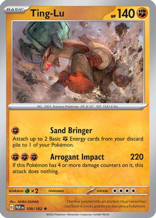 Ting-Lu 109 - Holofoil SV04 Paradox Rift - Rare