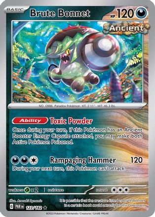Brute Bonnet 123/182 - Holofoil SV04 Paradox Rift - Rare