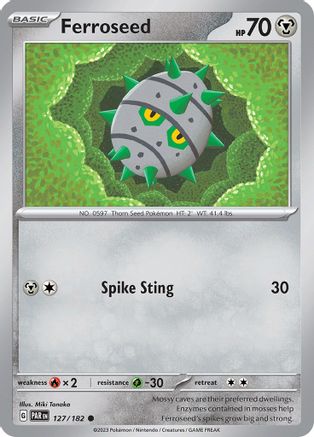 Ferroseed 127 - Reverse Holofoil SV04 Paradox Rift - Common