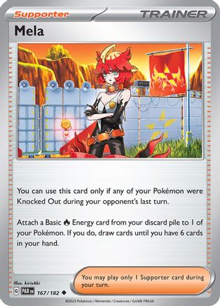 Mela 167 - Reverse Holofoil SV04 Paradox Rift - Uncommon