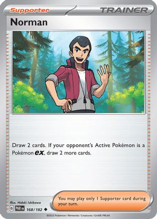 Norman 168 - Reverse Holofoil SV04 Paradox Rift - Uncommon
