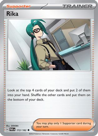 Rika 172 - Reverse Holofoil SV04 Paradox Rift - Uncommon