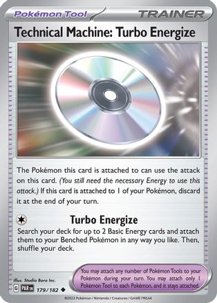 Technical Machine: Turbo Energize 179 - Reverse Holofoil SV04 Paradox Rift - Uncommon