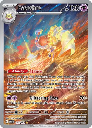 Espathra 197/182 - Holofoil SV04 Paradox Rift - Illustration Rare
