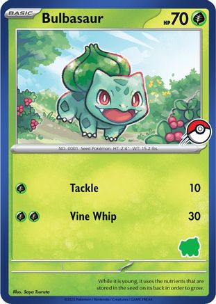 Bulbasaur (Blue Border) My First Battle - Unconfirmed