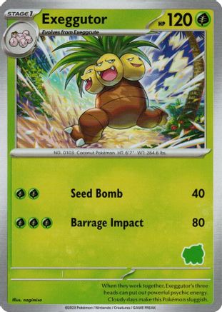 Exeggutor My First Battle - Unconfirmed