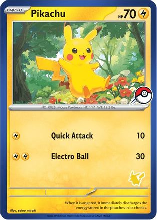 Pikachu (Blue Border) My First Battle - Unconfirmed