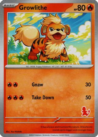 Growlithe My First Battle - Unconfirmed