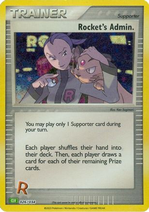 Rocket's Admin. (CLV) 026 - Holofoil Trading Card Game Classic - Classic Collection