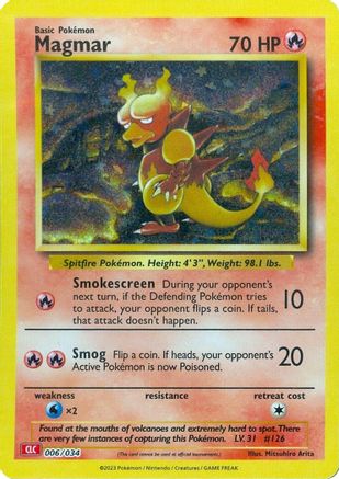 Magmar 006 - Holofoil Trading Card Game Classic - Classic Collection