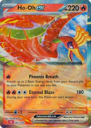 Ho-oh ex 007 - Holofoil Trading Card Game Classic - Classic Collection