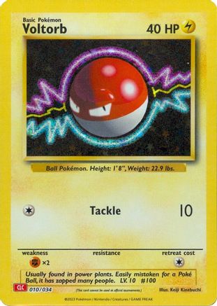 Voltorb 010 - Holofoil Trading Card Game Classic - Classic Collection