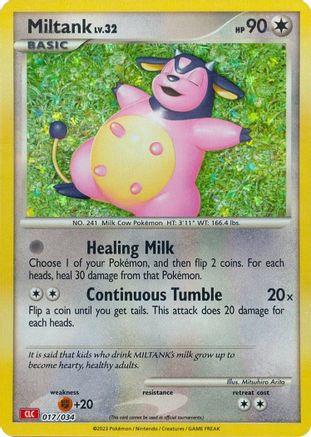 Miltank 017 - Holofoil Trading Card Game Classic - Classic Collection