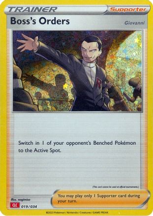 Boss's Orders (CLC) 019 - Holofoil Trading Card Game Classic - Classic Collection