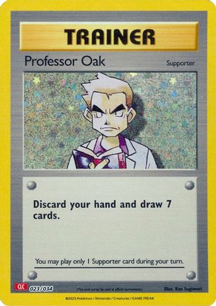 Professor Oak (CLC) 023 - Holofoil Trading Card Game Classic - Classic Collection