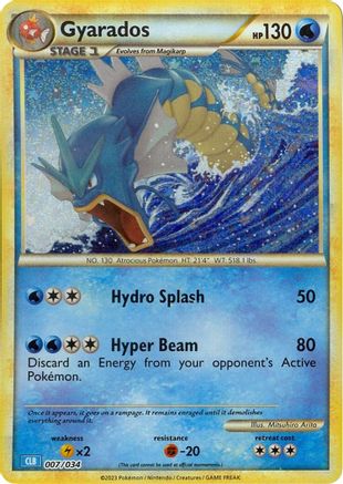 Gyarados 007 - Holofoil Trading Card Game Classic - Classic Collection