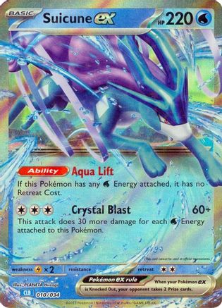 Suicune ex 010 - Holofoil Trading Card Game Classic - Classic Collection