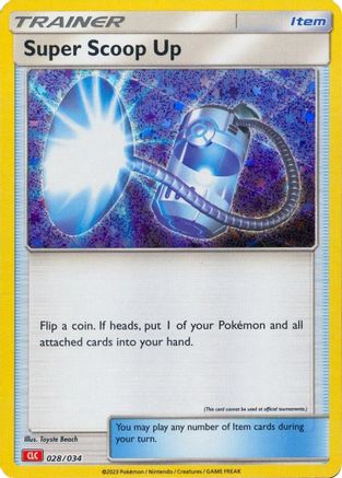 Super Scoop Up 028/034 - Holofoil Trading Card Game Classic - Classic Collection