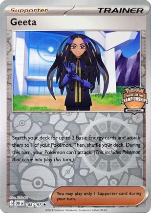 Geeta - 188/197 (Regional Championships)/197 - Reverse Holofoil League & Championship Cards - Promo