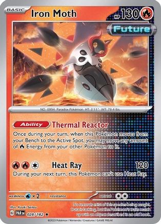 Iron Moth (Cosmos Holo) 028/182 - Holofoil Miscellaneous Cards & Products - Rare