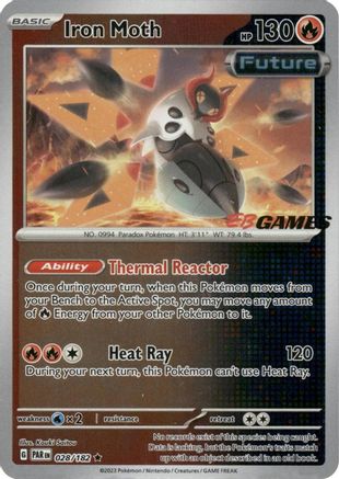 Iron Moth (EB Games Promo) 028/182 - Holofoil Miscellaneous Cards & Products - Promo