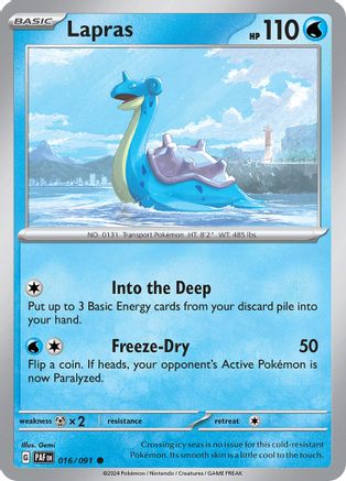 Lapras 016 SV Paldean Fates - Common