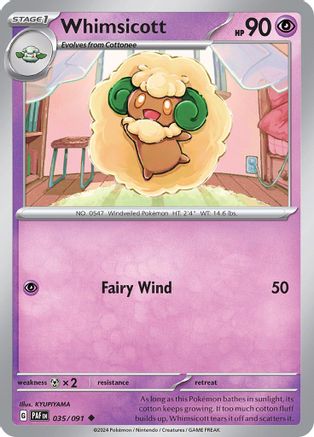Whimsicott 035 SV Paldean Fates - Uncommon