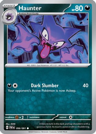 Haunter 056 - Reverse Holofoil SV Paldean Fates - Common