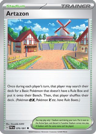 Artazon 076 - Reverse Holofoil SV Paldean Fates - Uncommon
